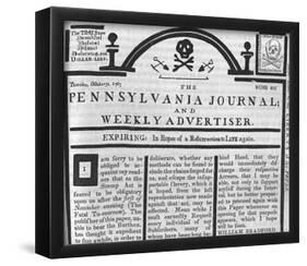 Stamp Act Protest (Pennsylvania Journal) Art Poster Print-null-Framed Poster