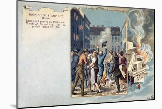 Stamp Act Riot, 1765-null-Mounted Giclee Print