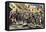 Stamp Act Riots in Boston Before the Revolutionary War-null-Framed Stretched Canvas