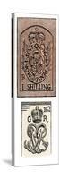 Stamp Act Stamps Issued by the British Government Before the American Revolution-null-Stretched Canvas