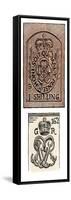 Stamp Act Stamps Issued by the British Government Before the American Revolution-null-Framed Stretched Canvas