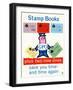 Stamp Books Save You Time and Time Again-Harry Stevens-Framed Art Print