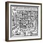 Stamp for Breaking Copper Cupellation Cakes for Further Refining, 1556-null-Framed Giclee Print