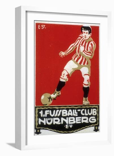 Stamp from Football Club Nuremberg, 1912-null-Framed Premium Giclee Print