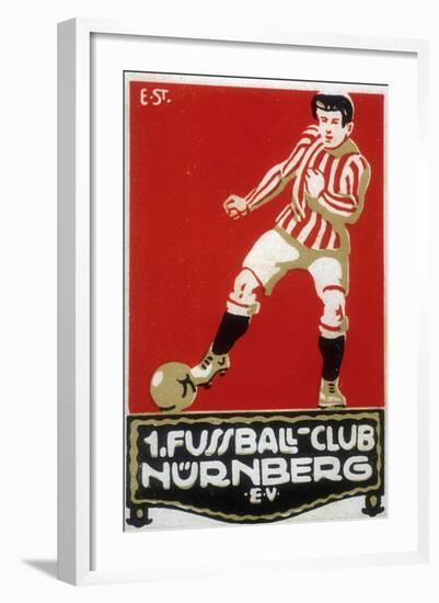 Stamp from Football Club Nuremberg, 1912-null-Framed Giclee Print