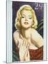 Stamp Honoring Actress Marilyn Monroe-null-Mounted Premium Photographic Print