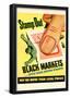 Stamp Out Black Markets with Your Ration Stamps WWII War Propaganda Art Print Poster-null-Framed Poster