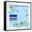 Stamp with Map and Flag of Cape Verde-Perysty-Framed Stretched Canvas