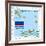 Stamp with Map and Flag of Cape Verde-Perysty-Framed Art Print