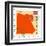 Stamp with Map and Flag of Egypt-Perysty-Framed Art Print