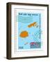 Stamp with Map and Flag of Fiji-Perysty-Framed Art Print