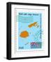 Stamp with Map and Flag of Fiji-Perysty-Framed Art Print