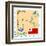 Stamp with Map and Flag of Tonga-Perysty-Framed Art Print