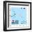 Stamp with Map and Flag of Tuvalu-Perysty-Framed Art Print