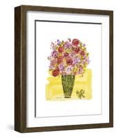 (Stamped) Basket of Flowers, 1958-Andy Warhol-Framed Art Print