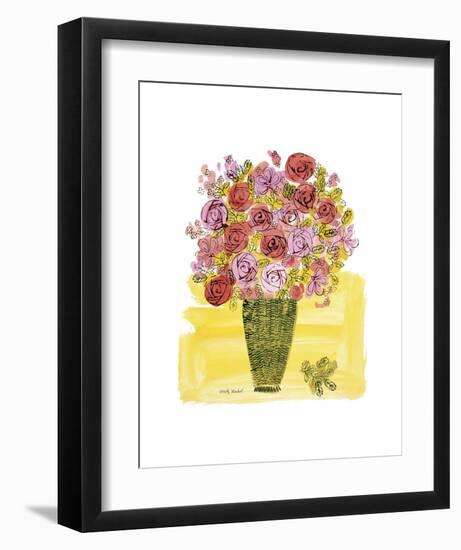 (Stamped) Basket of Flowers, 1958-Andy Warhol-Framed Art Print