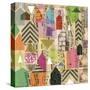 Stamped Houses I-Nikki Galapon-Stretched Canvas