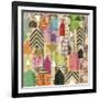 Stamped Houses I-Nikki Galapon-Framed Art Print