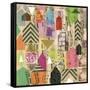 Stamped Houses I-Nikki Galapon-Framed Stretched Canvas