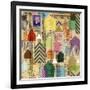 Stamped Houses II-Nikki Galapon-Framed Art Print