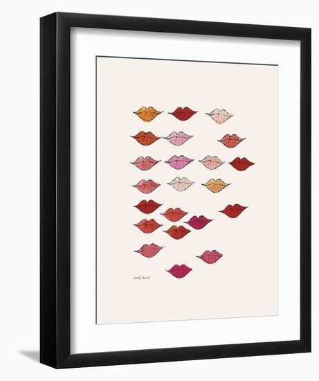 Stamped Lips, c. 1959-Andy Warhol-Framed Art Print