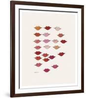 Stamped Lips, c. 1959-Andy Warhol-Framed Art Print