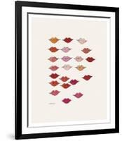 Stamped Lips, c. 1959-Andy Warhol-Framed Art Print