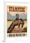 Stampede Rodeo-Ethan Harper-Framed Art Print