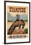 Stampede Rodeo-Ethan Harper-Framed Art Print