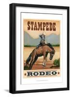 Stampede Rodeo-Ethan Harper-Framed Art Print