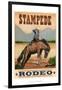 Stampede Rodeo-Ethan Harper-Framed Premium Giclee Print