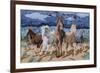 Stampeding Horses-Kestrel Michaud-Framed Giclee Print