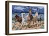 Stampeding Horses-Kestrel Michaud-Framed Giclee Print