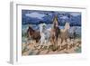 Stampeding Horses-Kestrel Michaud-Framed Giclee Print