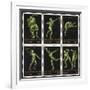 Stamps Marking Germany 1916 Berlin Olympic Games, With Various Events Represented-null-Framed Giclee Print