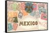 Stamps of Mexico-null-Framed Stretched Canvas