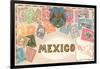 Stamps of Mexico-null-Framed Art Print