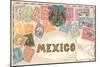 Stamps of Mexico-null-Mounted Art Print