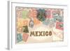 Stamps of Mexico-null-Framed Art Print