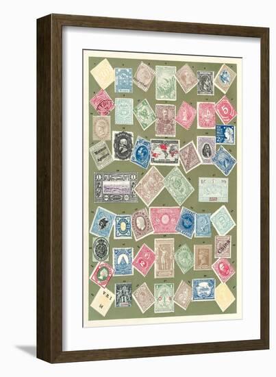 Stamps of the World-null-Framed Art Print