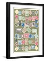 Stamps of the World-null-Framed Art Print