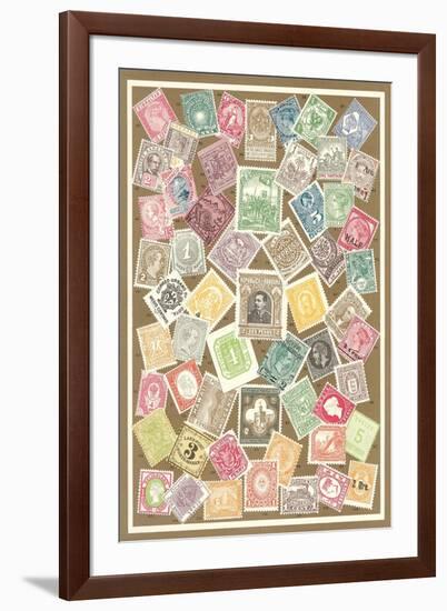 Stamps of the World-null-Framed Art Print