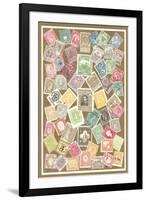 Stamps of the World-null-Framed Art Print