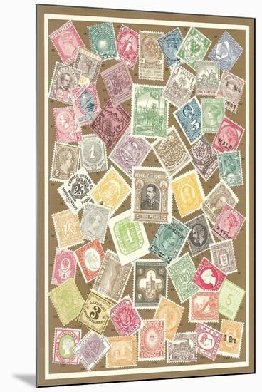 Stamps of the World-null-Mounted Art Print