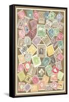 Stamps of the World-null-Framed Stretched Canvas