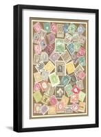 Stamps of the World-null-Framed Art Print