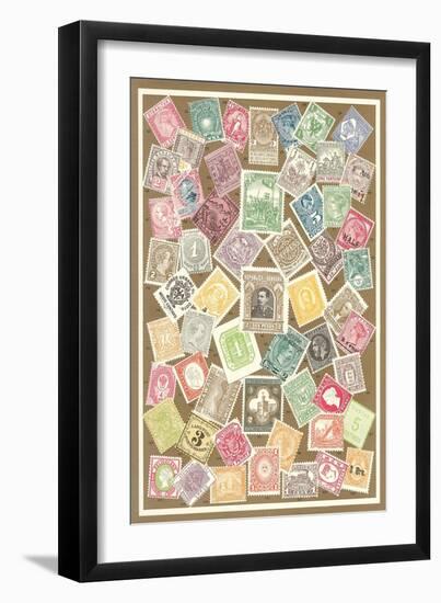 Stamps of the World-null-Framed Art Print