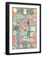 Stamps of the World-null-Framed Art Print