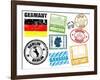 Stamps With Germany-radubalint-Framed Art Print