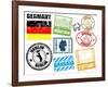 Stamps With Germany-radubalint-Framed Art Print